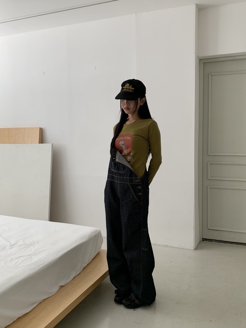 SUNDER MARKET韓國直郵㊣女士新款休閑熱賣25秋冬時尚長袖T恤SUNDER MARKET長袖T恤