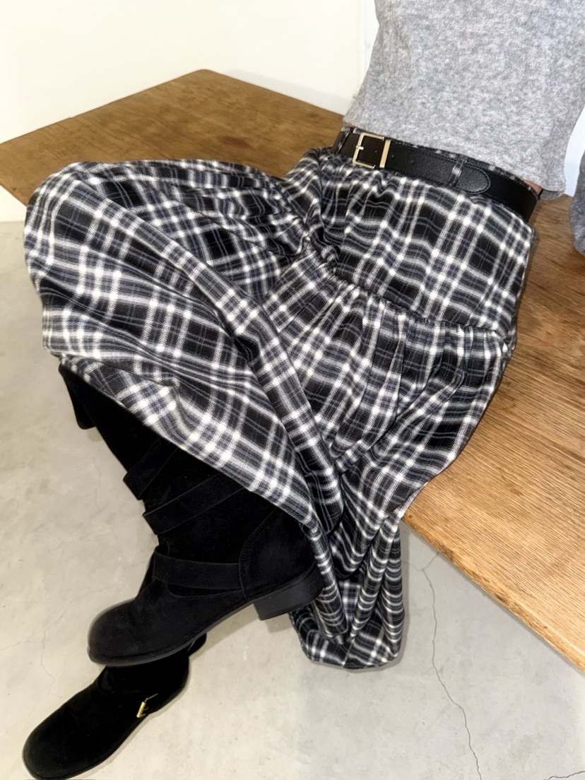 AWESOMESAUCE東大門㊣代購女士新款休閑職業熱賣時尚長裙腰帶AWESOME SAUCE長裙