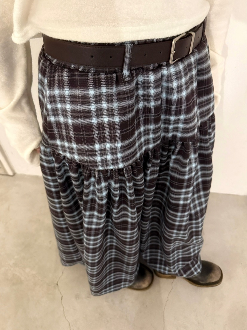 AWESOMESAUCE東大門㊣代購女士新款休閑職業熱賣時尚長裙腰帶AWESOME SAUCE長裙