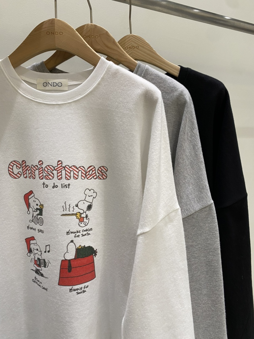 ONDO-P東大門㊣代購女士新品休閑熱賣25秋冬長袖T恤史努比ONDO-P長袖T恤