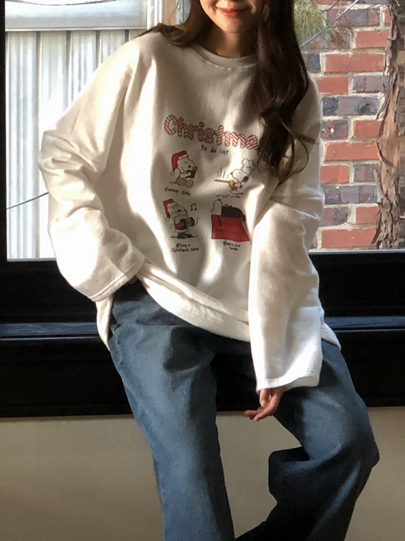 ONDO-P東大門㊣代購女士新品休閑熱賣25秋冬長袖T恤史努比ONDO-P長袖T恤