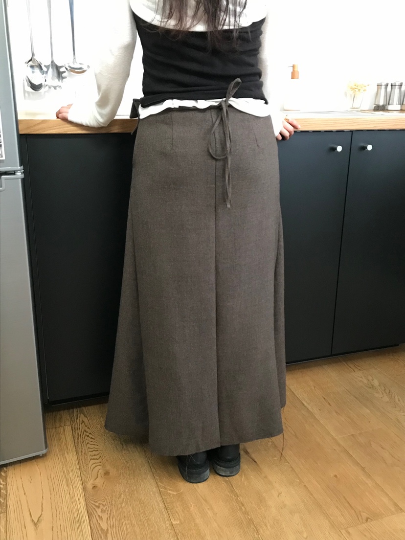 ESCHER東大門㊣直郵女裝新品熱賣職業25秋冬休閑長裙含腰包ESCHER長裙