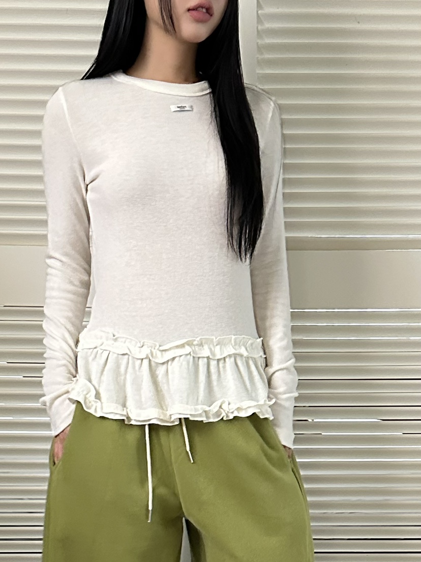 I MFACT東大門㊣直郵女裝新款時尚休閑25秋冬長袖T恤安哥拉I MFACT長袖T恤