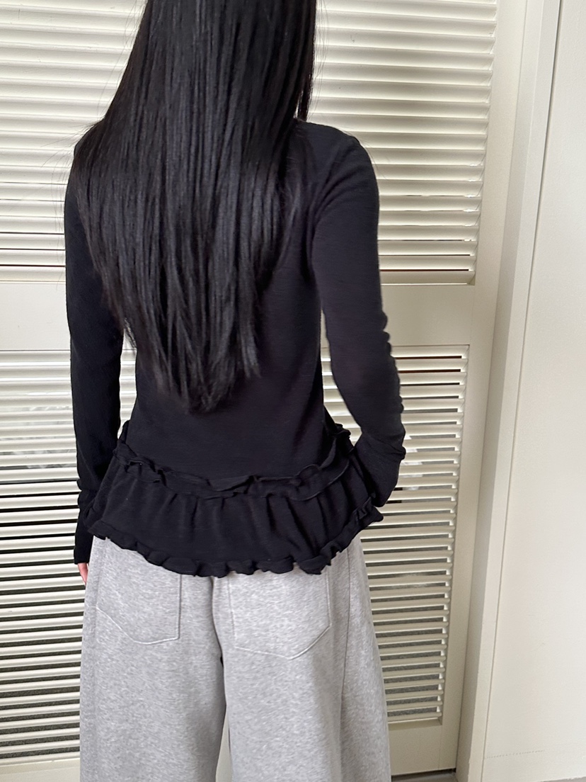 I MFACT東大門㊣直郵女裝新款時尚休閑25秋冬長袖T恤安哥拉I MFACT長袖T恤