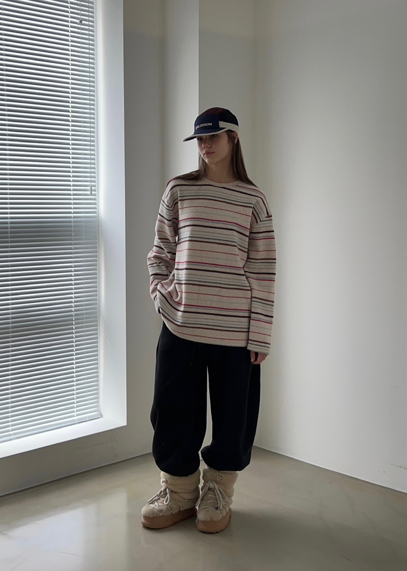 ANOTHER AVENUE東大門㊣直郵女裝新款推薦長袖T恤羊毛復古ANOTHER AVENUE長袖T恤