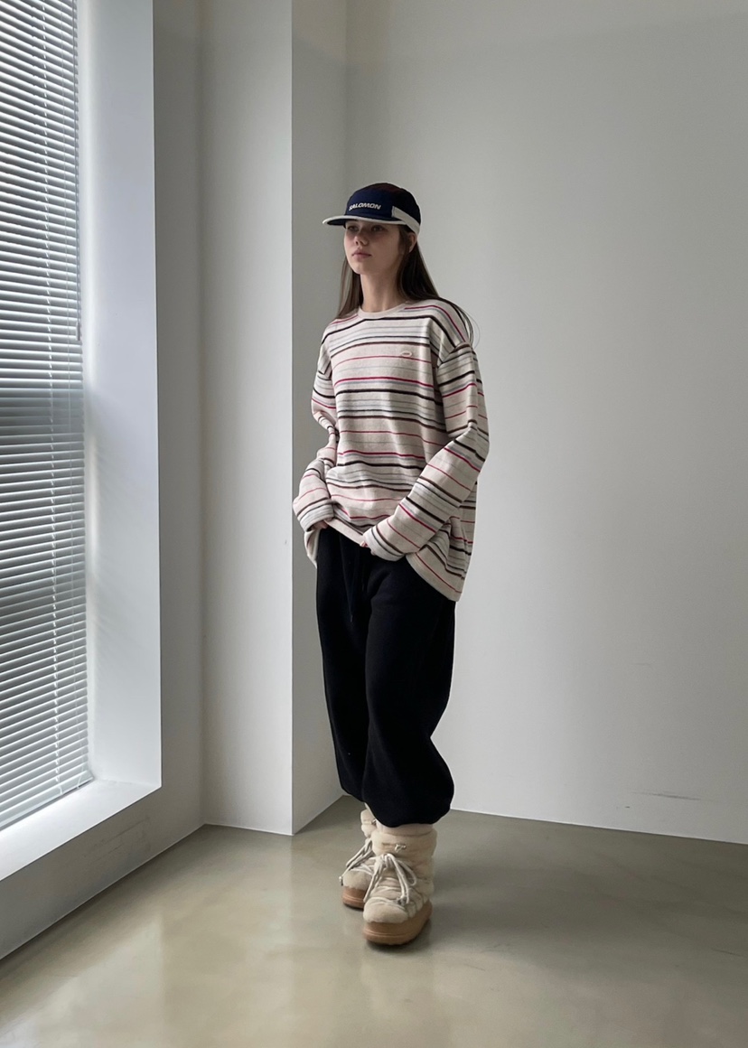 ANOTHER AVENUE東大門㊣直郵女裝新款推薦長袖T恤羊毛復古ANOTHER AVENUE長袖T恤