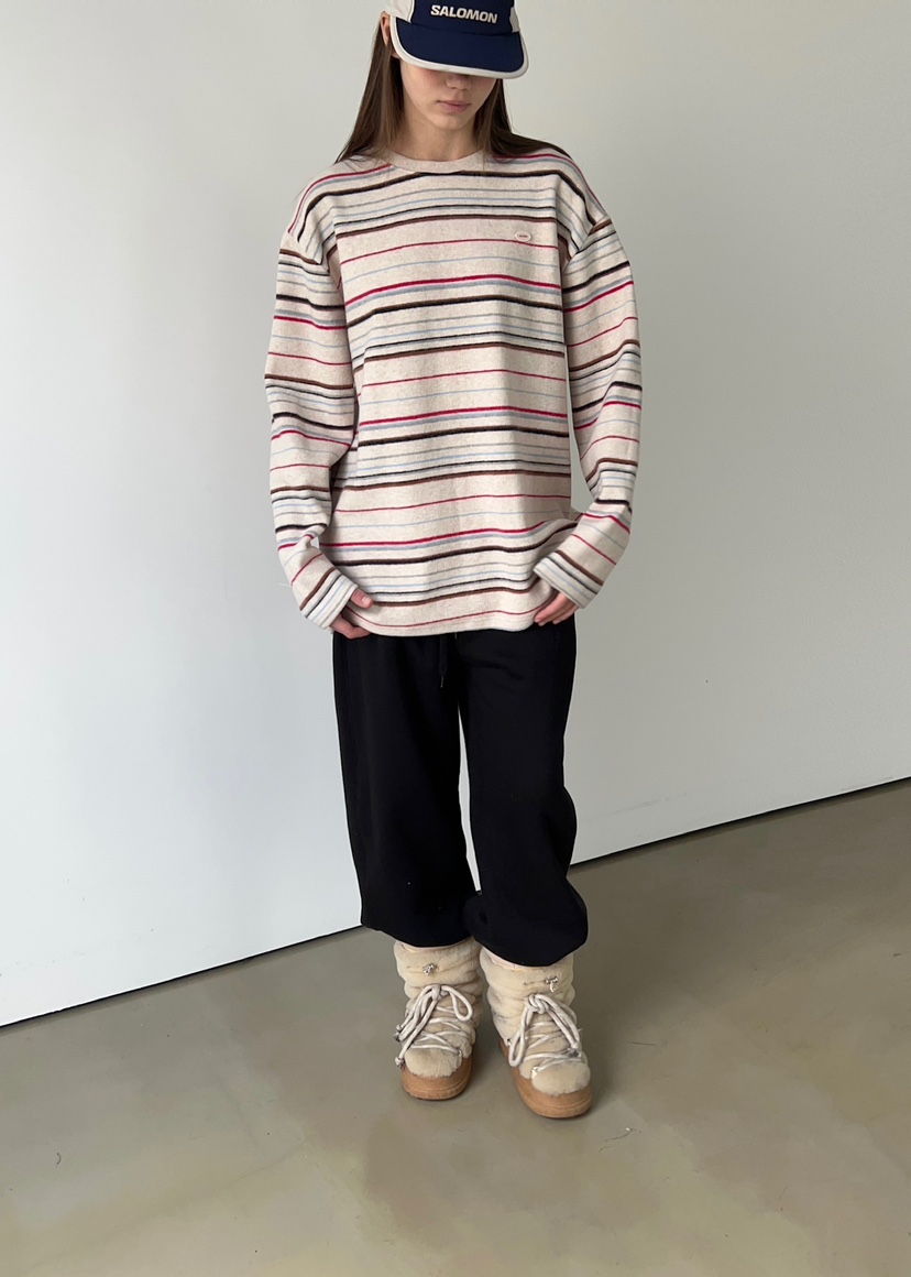 ANOTHER AVENUE東大門㊣直郵女裝新款推薦長袖T恤羊毛復古ANOTHER AVENUE長袖T恤