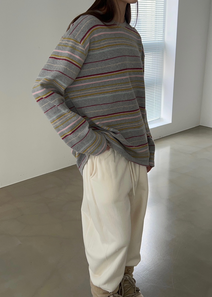 ANOTHER AVENUE東大門㊣直郵女裝新款推薦長袖T恤羊毛復古ANOTHER AVENUE長袖T恤