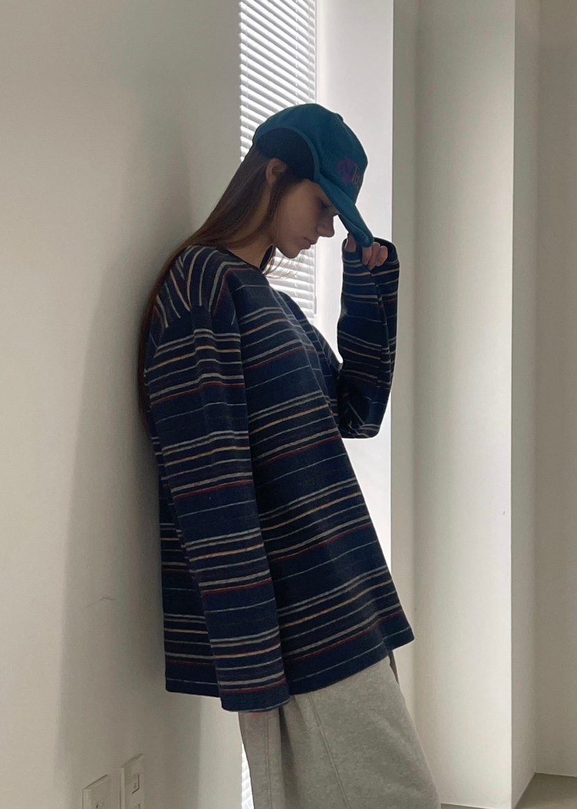 ANOTHER AVENUE東大門㊣直郵女裝新款推薦長袖T恤羊毛復古ANOTHER AVENUE長袖T恤