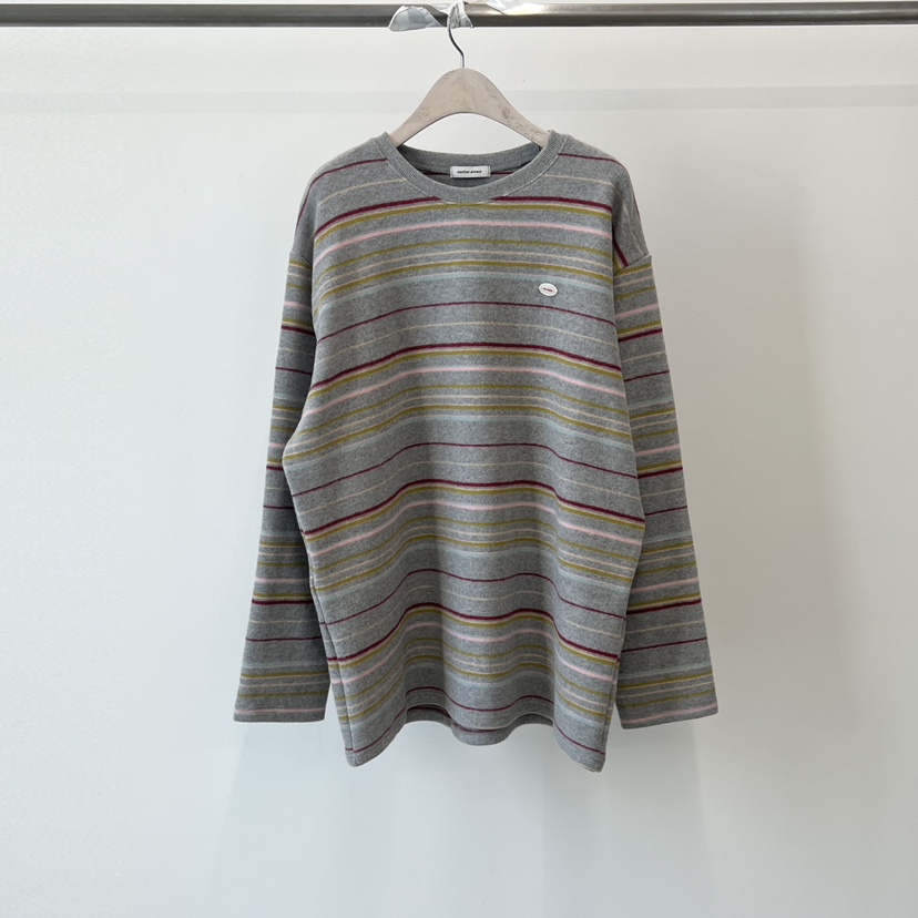 ANOTHER AVENUE東大門㊣直郵女裝新款推薦長袖T恤羊毛復古ANOTHER AVENUE長袖T恤圖色3