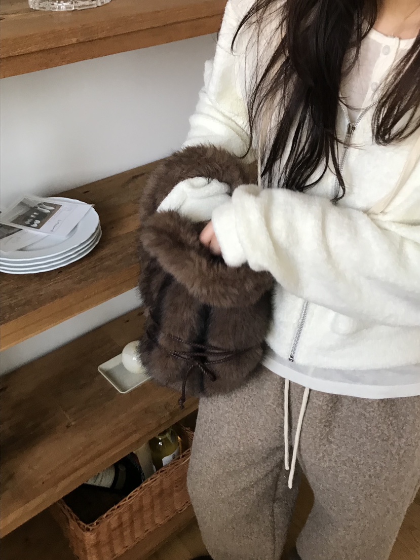 ESCHER韓國代購㊣女裝新品25秋冬人氣職業休閑熱賣手提包狐貍ESCHER手提包