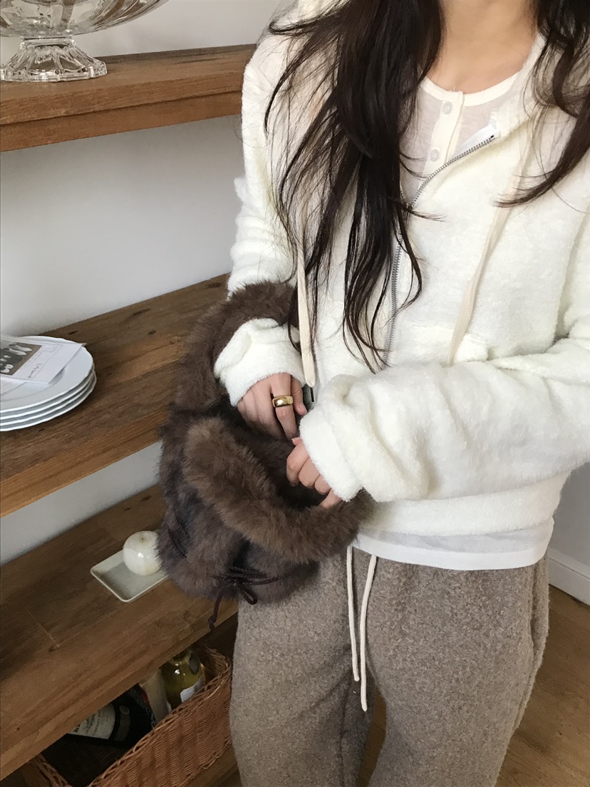 ESCHER韓國代購㊣女裝新品25秋冬人氣職業休閑熱賣手提包狐貍ESCHER手提包