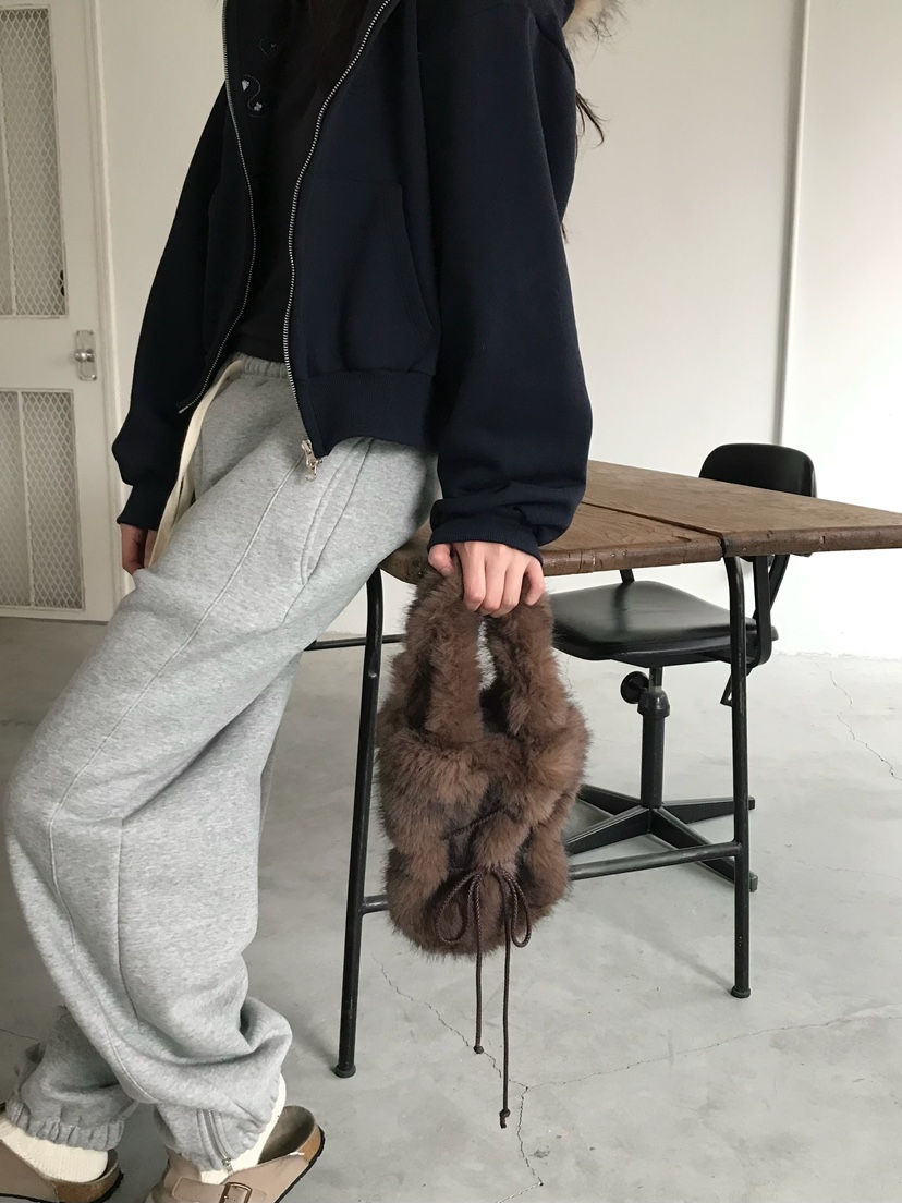 ESCHER韓國代購㊣女裝新品25秋冬人氣職業休閑熱賣手提包狐貍ESCHER手提包