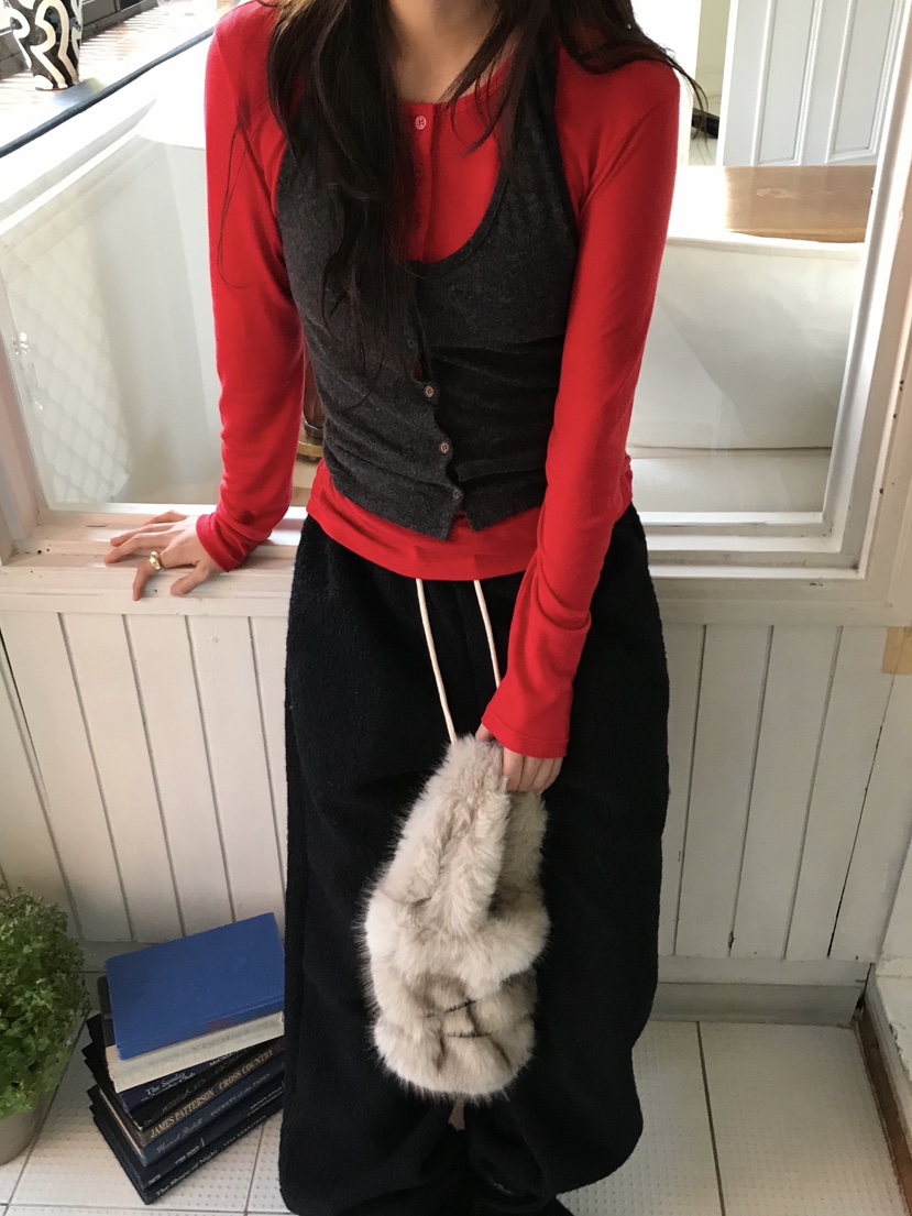 ESCHER韓國代購㊣女裝新品25秋冬人氣職業休閑熱賣手提包狐貍ESCHER手提包