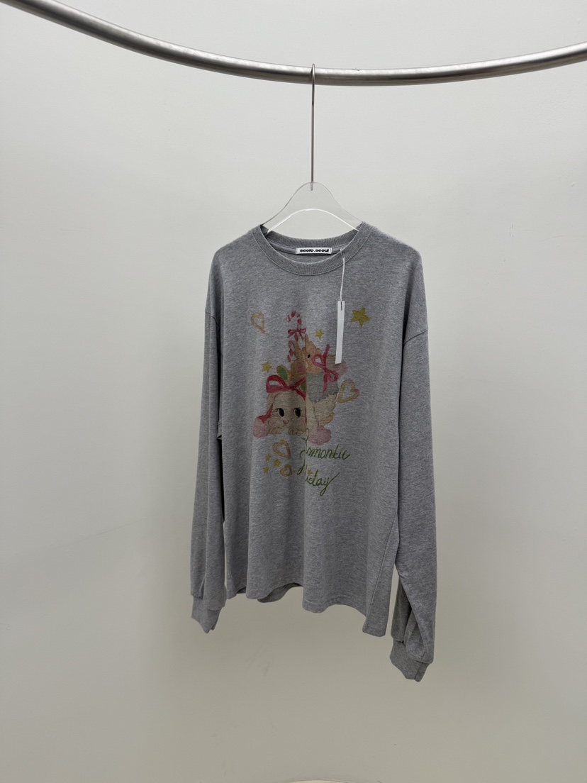 SEOLO韓國直郵㊣女裝新款25秋冬時尚真品熱賣人氣推薦長袖T恤Seolo seoul長袖T恤