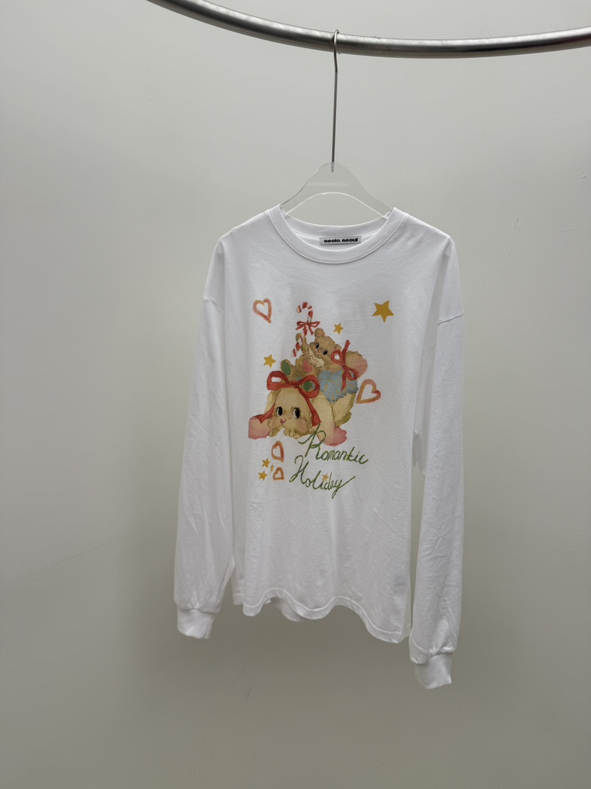 SEOLO韓國直郵㊣女裝新款25秋冬時尚真品熱賣人氣推薦長袖T恤Seolo seoul長袖T恤圖色2