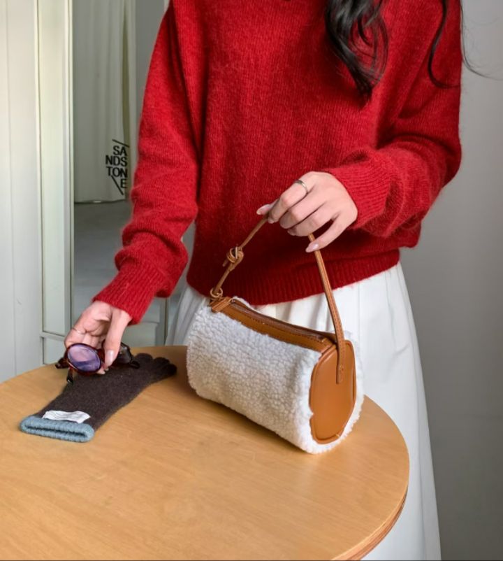 TROUVAILLE東大門㊣直郵女士新品推薦25秋冬人氣單肩斜跨包TROUVAILLE單肩/斜跨包圖色4