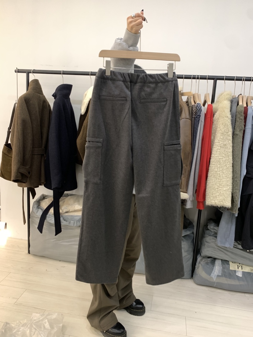 CEDARWOOD東大門㊣直郵女士新品推薦25秋冬休閑褲人字紋針織褲CEDAR WOOD休閑褲