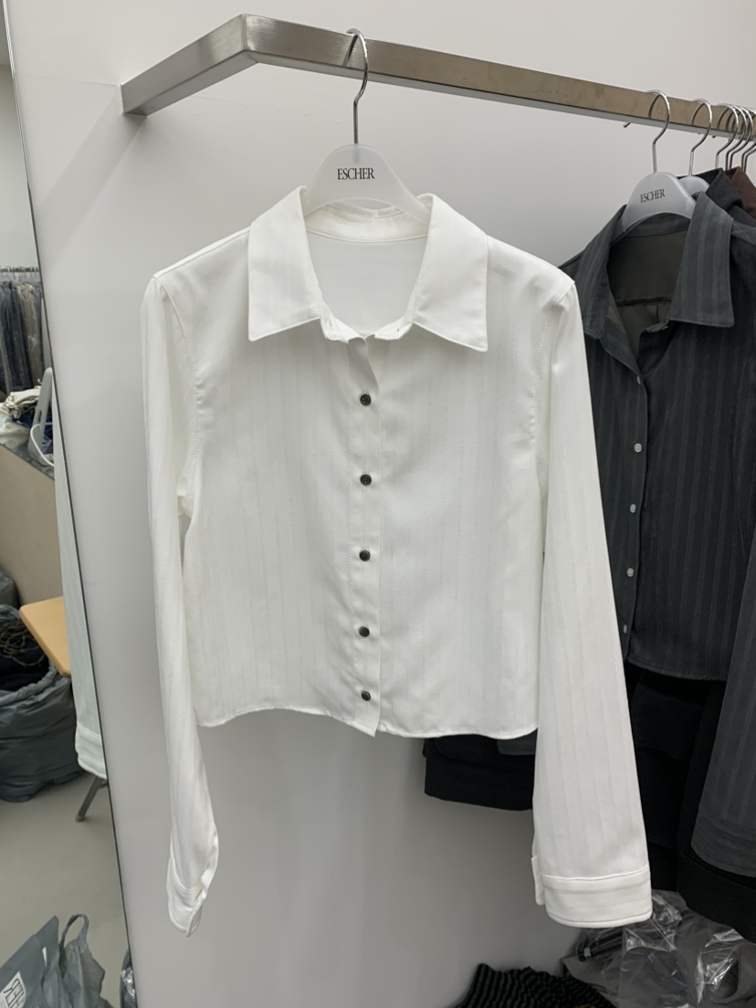 ESCHER韓國直郵㊣女裝新款推薦真品職業時尚人氣襯衫蕾絲衫ESCHER襯衫/蕾絲衫圖色2