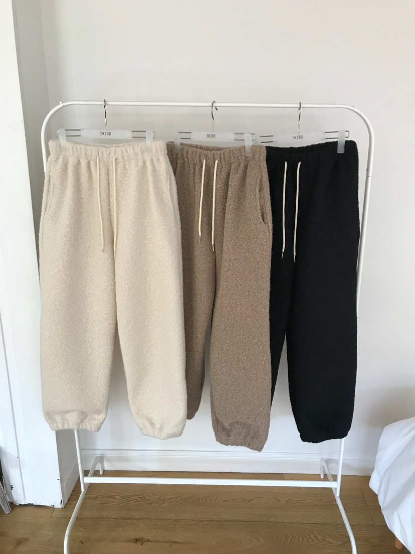 ESCHER東大門㊣直郵女裝新款推薦真品時尚職業休閑休閑褲抓絨ESCHER休閑褲