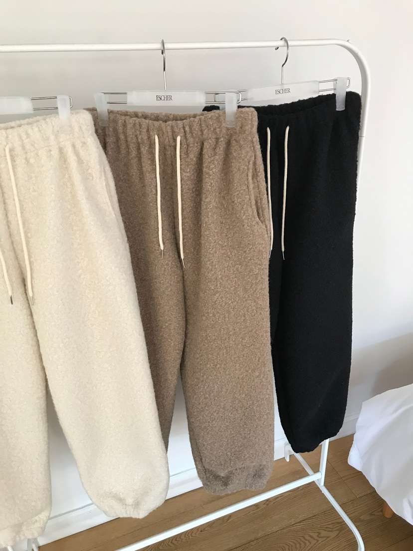 ESCHER東大門㊣直郵女裝新款推薦真品時尚職業休閑休閑褲抓絨ESCHER休閑褲