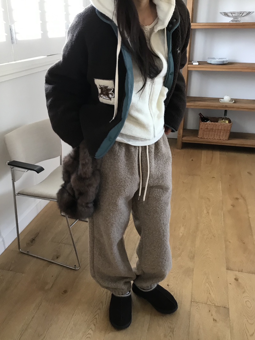 ESCHER東大門㊣直郵女裝新款推薦真品時尚職業休閑休閑褲抓絨ESCHER休閑褲