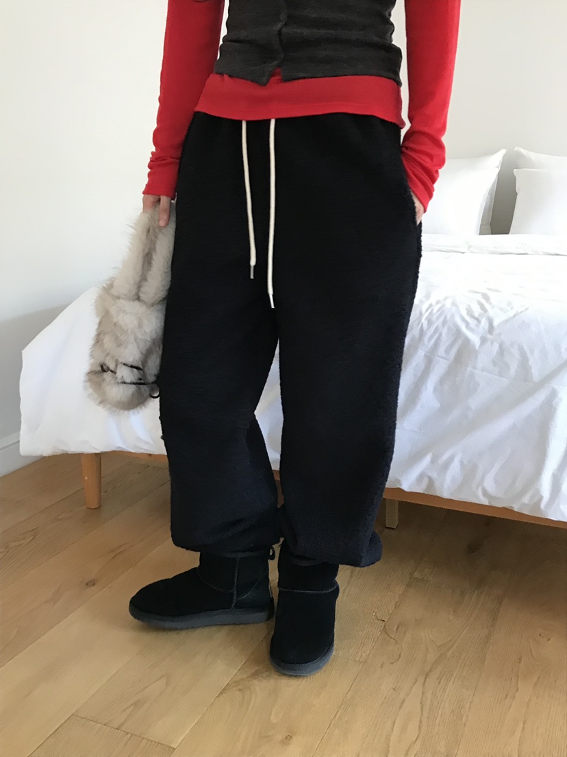 ESCHER東大門㊣直郵女裝新款推薦真品時尚職業休閑休閑褲抓絨ESCHER休閑褲