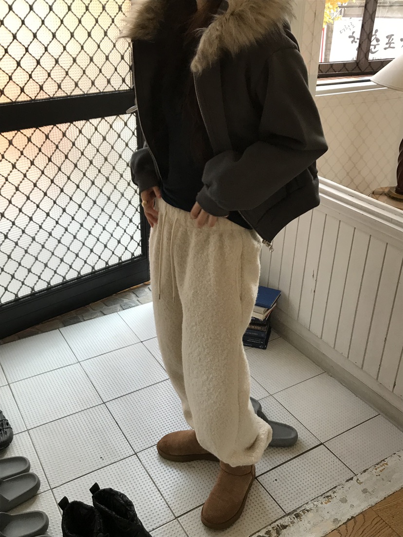 ESCHER東大門㊣直郵女裝新款推薦真品時尚職業休閑休閑褲抓絨ESCHER休閑褲