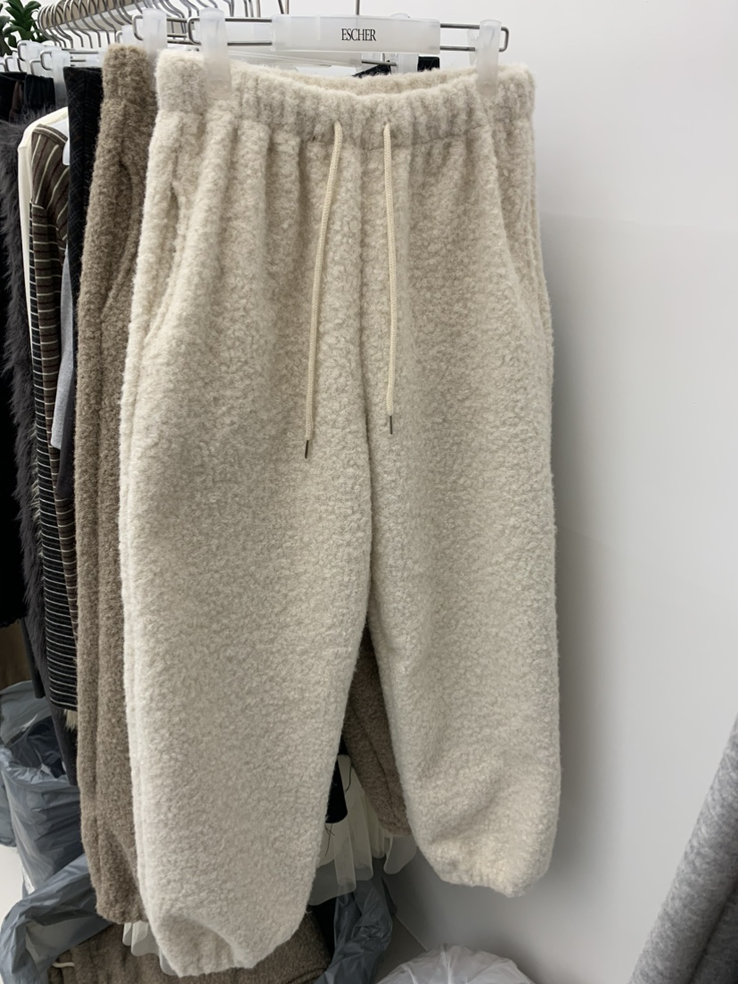 ESCHER東大門㊣直郵女裝新款推薦真品時尚職業休閑休閑褲抓絨ESCHER休閑褲圖色1