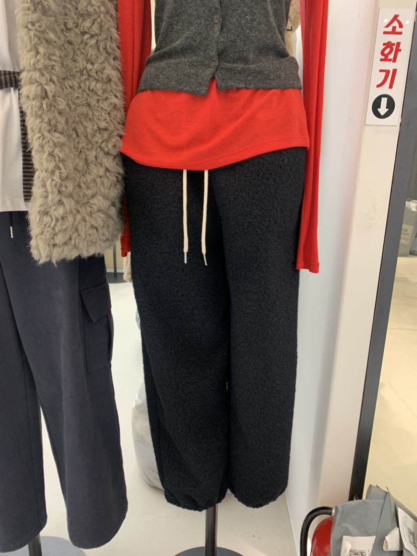 ESCHER東大門㊣直郵女裝新款推薦真品時尚職業休閑休閑褲抓絨ESCHER休閑褲圖色3