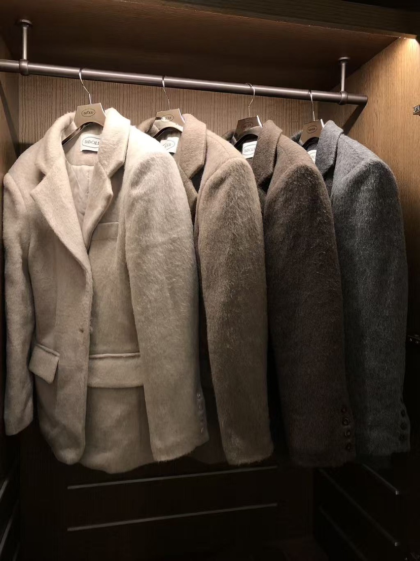 BADCALM東大門㊣代購女裝新品真品時尚人氣職業25秋冬夾克馬海毛BADCALM夾克