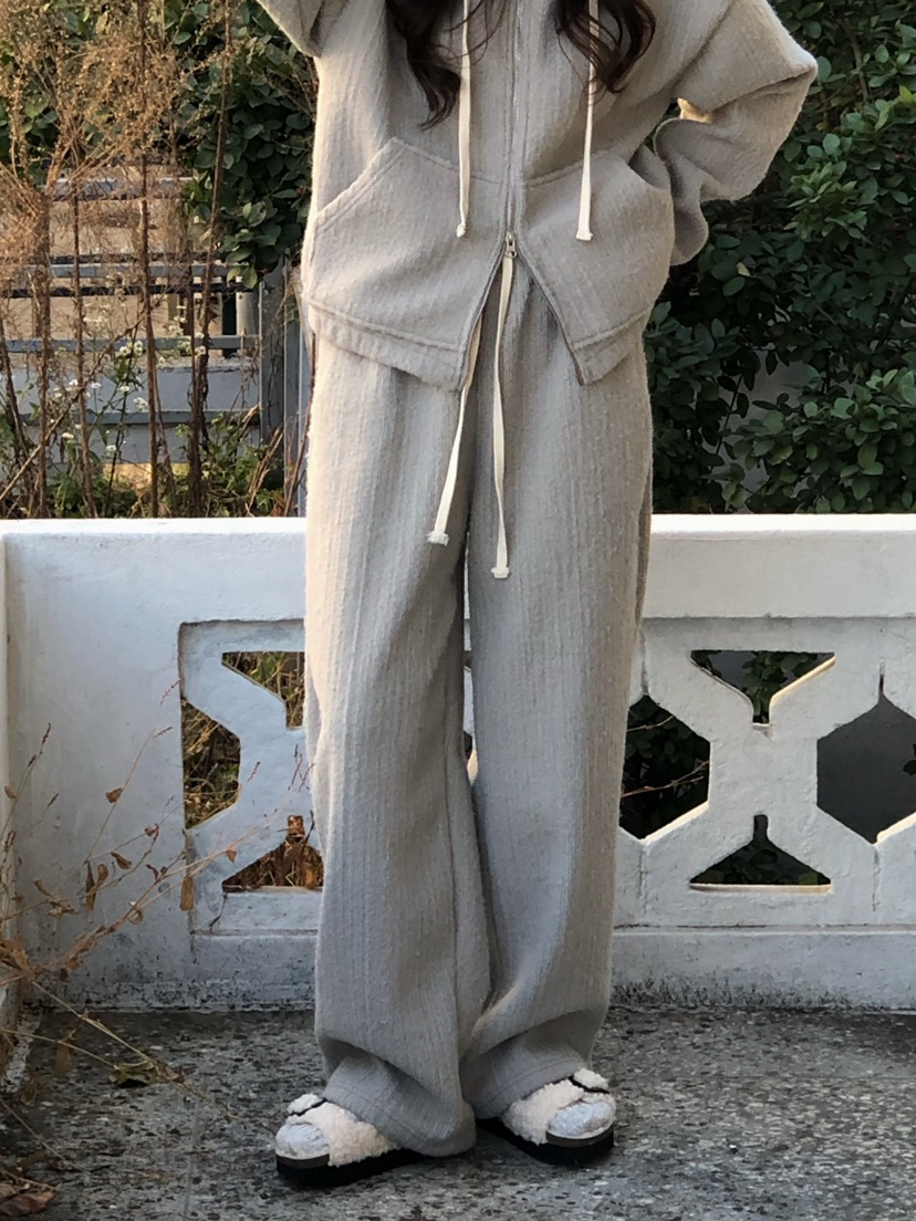 ONDO-P東大門㊣代購女士新品職業推薦休閑25秋冬休閑褲羊毛ONDO-P休閑褲