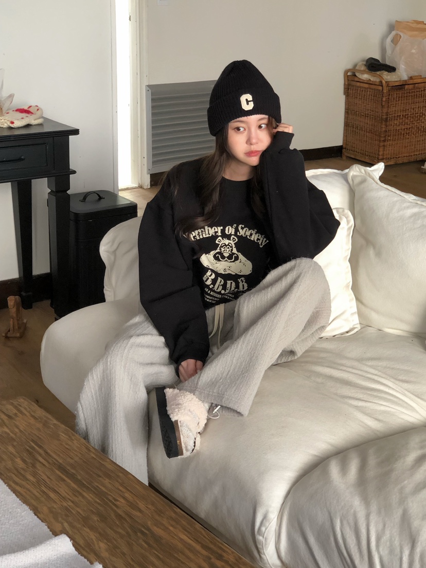 ONDO-P東大門㊣代購女士新品職業推薦休閑25秋冬休閑褲羊毛ONDO-P休閑褲