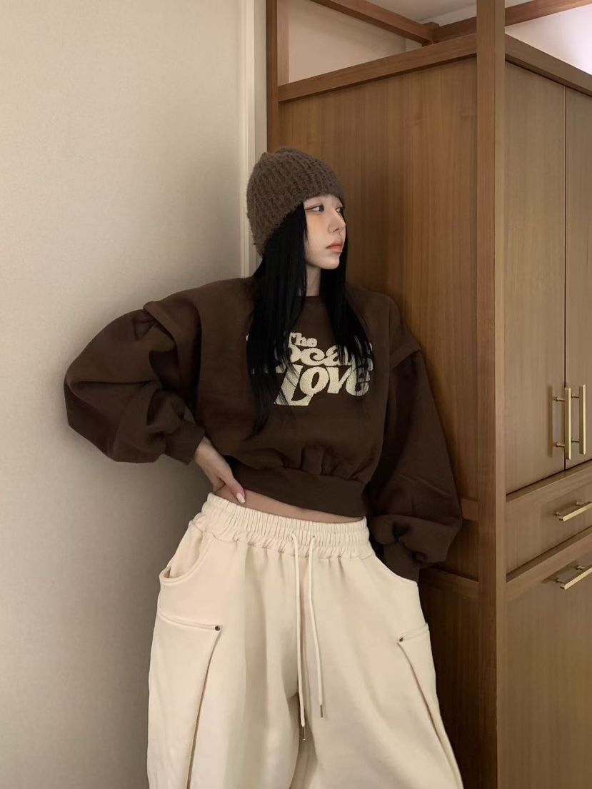 BADCALM東大門㊣實拍女裝新品25秋冬人氣休閑職業時尚熱賣衛衣BADCALM衛衣