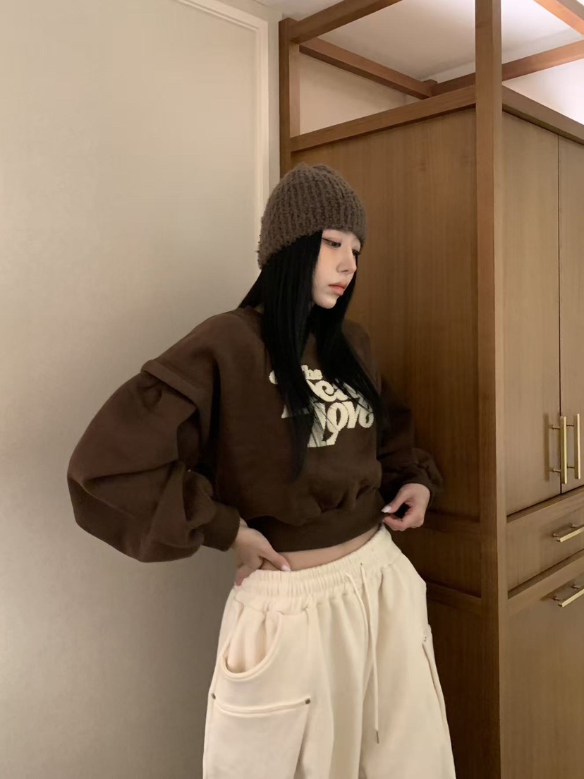 BADCALM東大門㊣實拍女裝新品25秋冬人氣休閑職業時尚熱賣衛衣BADCALM衛衣