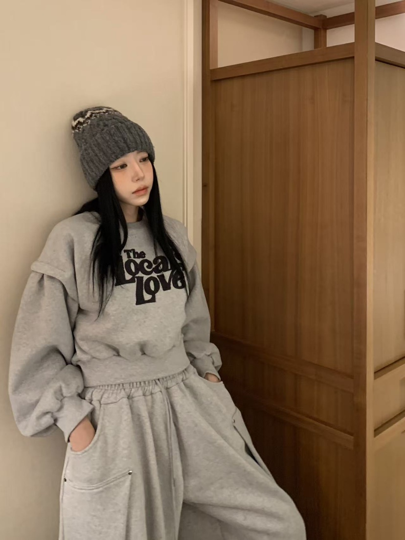 BADCALM東大門㊣實拍女裝新品25秋冬人氣休閑職業時尚熱賣衛衣BADCALM衛衣