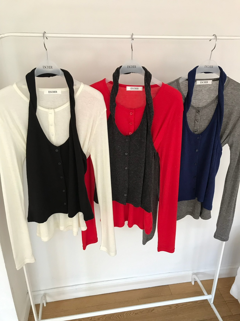 ESCHER東大門㊣實拍女裝新品推薦熱賣時尚吊帶背心不含內搭ESCHER吊帶/背心