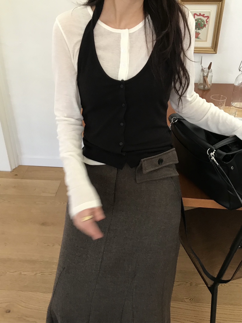 ESCHER東大門㊣實拍女裝新品推薦熱賣時尚吊帶背心不含內搭ESCHER吊帶/背心