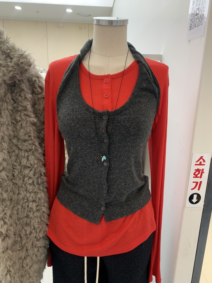 ESCHER東大門㊣實拍女裝新品推薦熱賣時尚吊帶背心不含內搭ESCHER吊帶/背心圖色1