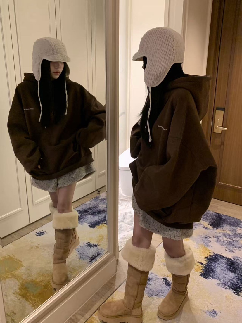 BADCALM韓國代購㊣女士新品真品25秋冬熱賣推薦人氣時尚衛衣BADCALM衛衣圖色2