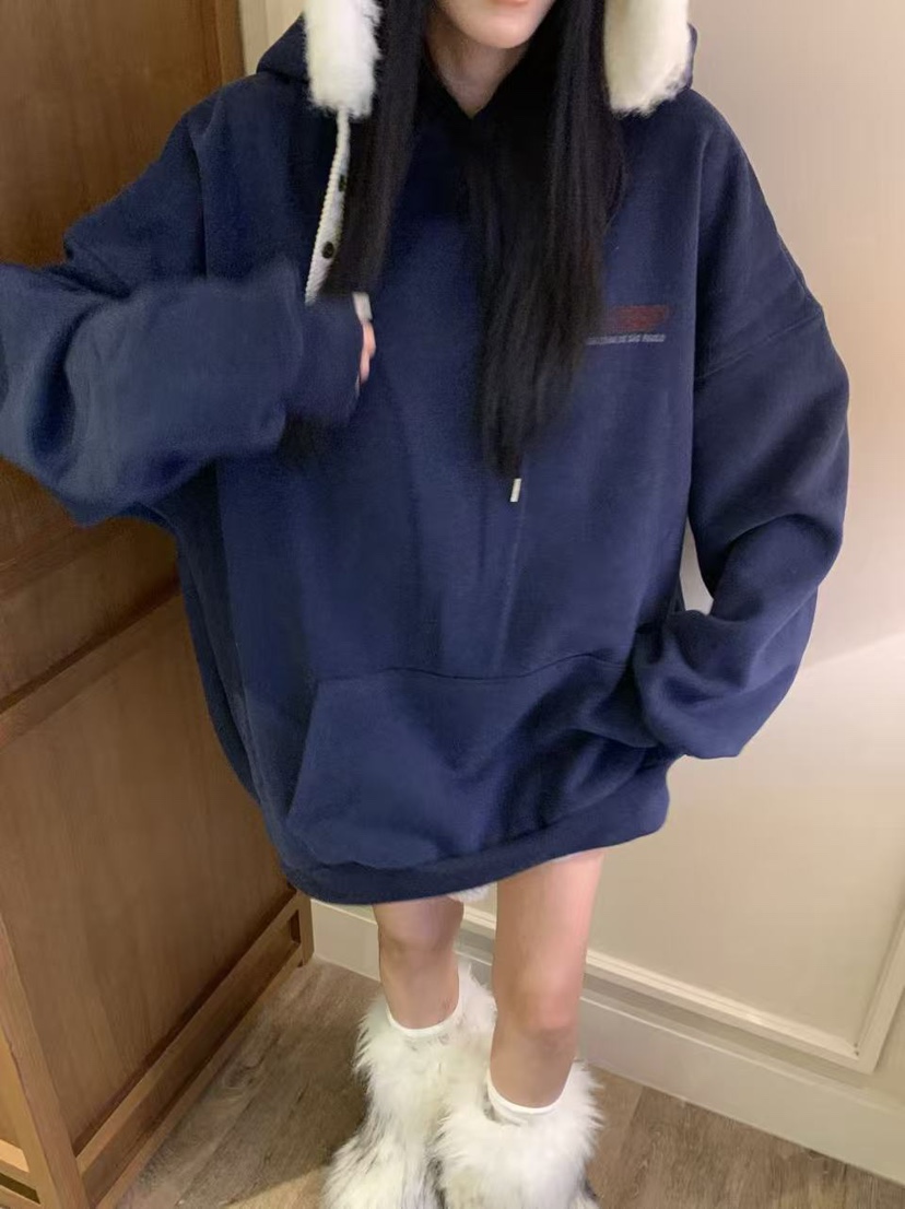 BADCALM韓國代購㊣女士新品真品25秋冬熱賣推薦人氣時尚衛衣BADCALM衛衣圖色4