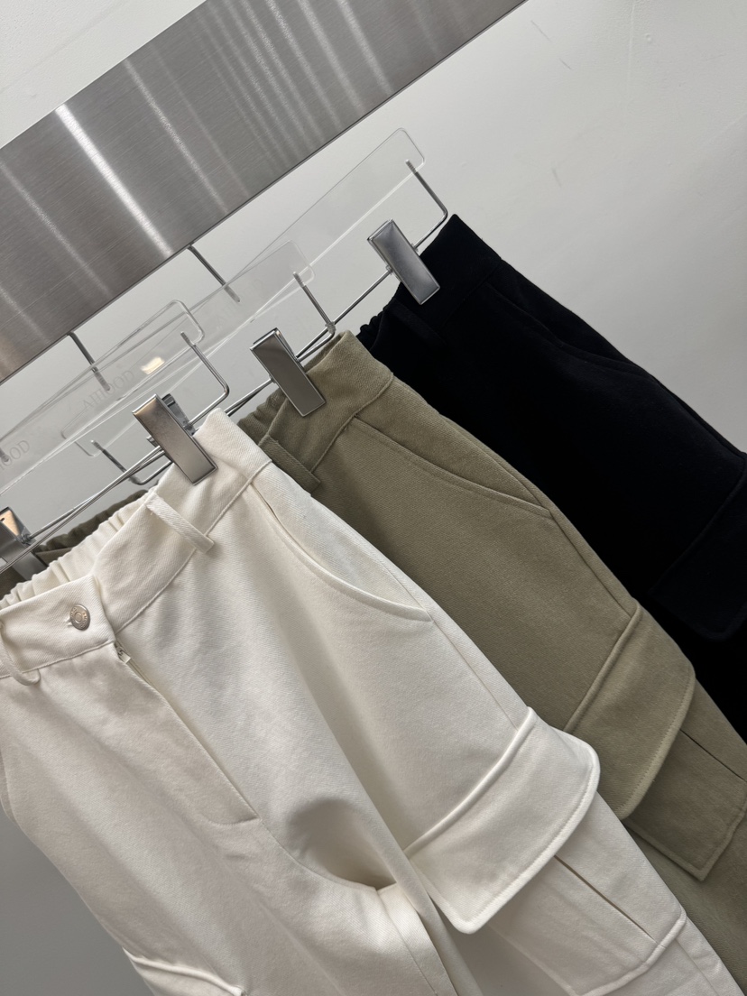 AMOOD東大門㊣實拍女裝新品人氣職業推薦真品休閑休閑褲口袋AMOOD休閑褲