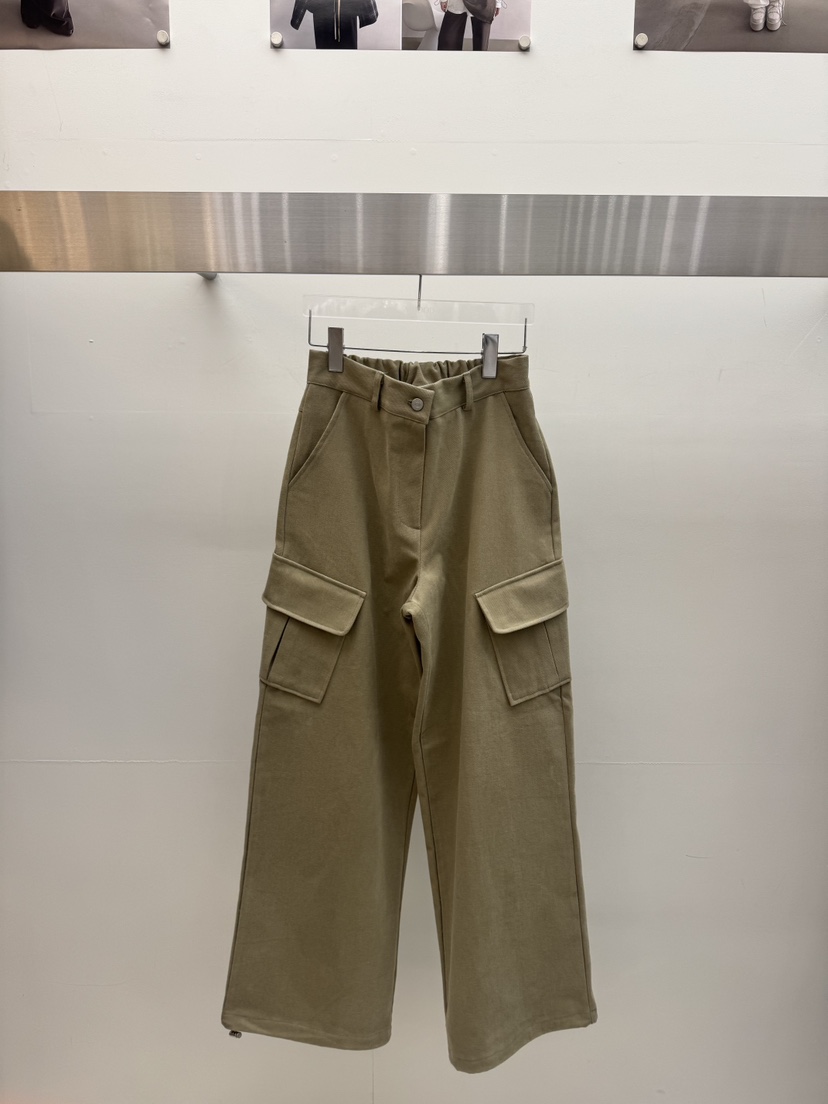 AMOOD東大門㊣實拍女裝新品人氣職業推薦真品休閑休閑褲口袋AMOOD休閑褲圖色2