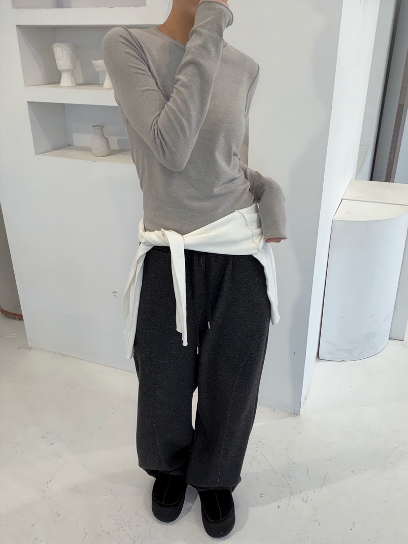 GLITTER韓國直郵㊣女士新品時尚25秋冬熱賣推薦職業休閑休閑褲GLITTER休閑褲