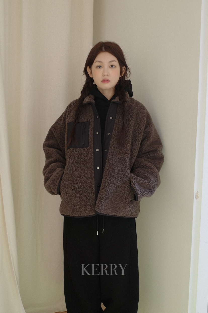 KERRY東大門㊣直郵女士新款熱賣推薦25秋冬衛衣連帽拉鏈衫羊毛KERRY衛衣