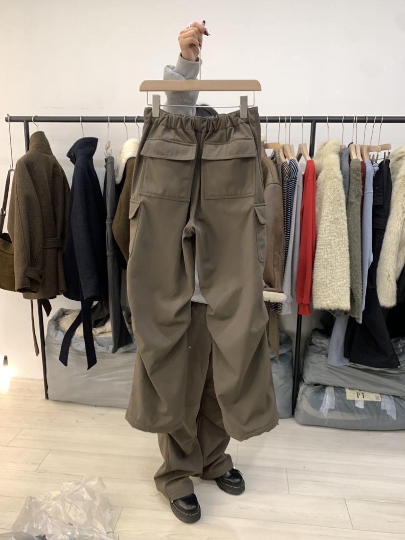 CEDARWOOD東大門㊣代購女裝新品真品人氣時尚休閑褲工裝褲抓絨CEDAR WOOD休閑褲