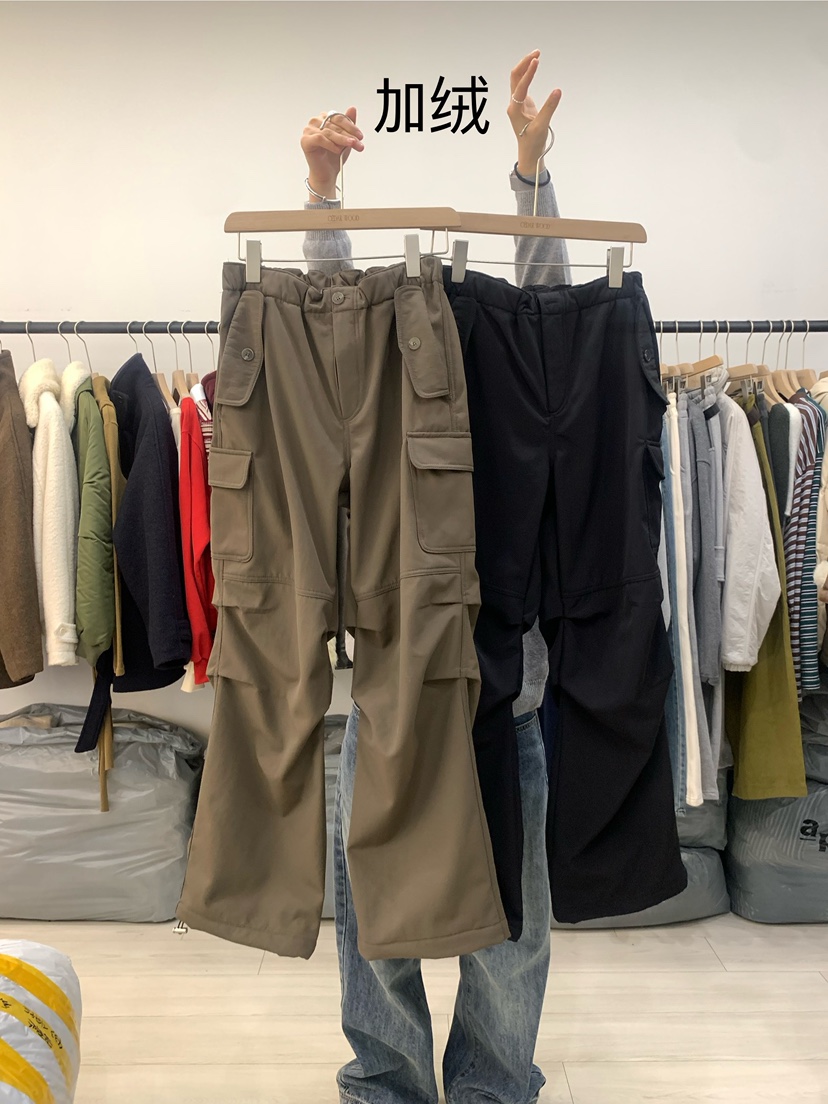 CEDARWOOD東大門㊣代購女裝新品真品人氣時尚休閑褲工裝褲抓絨CEDAR WOOD休閑褲