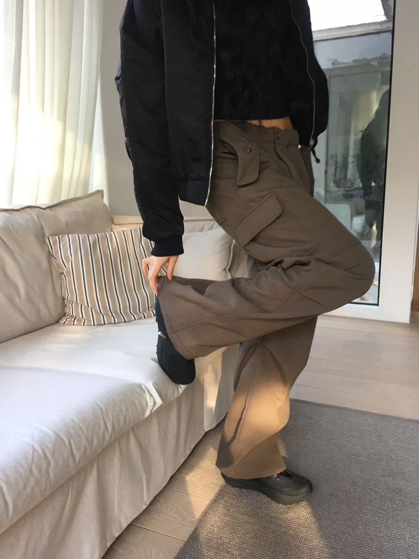 CEDARWOOD東大門㊣代購女裝新品真品人氣時尚休閑褲工裝褲抓絨CEDAR WOOD休閑褲