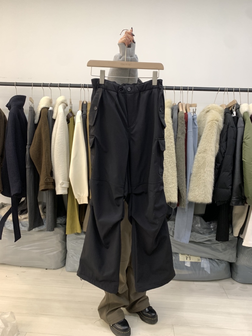 CEDARWOOD東大門㊣代購女裝新品真品人氣時尚休閑褲工裝褲抓絨CEDAR WOOD休閑褲圖色2