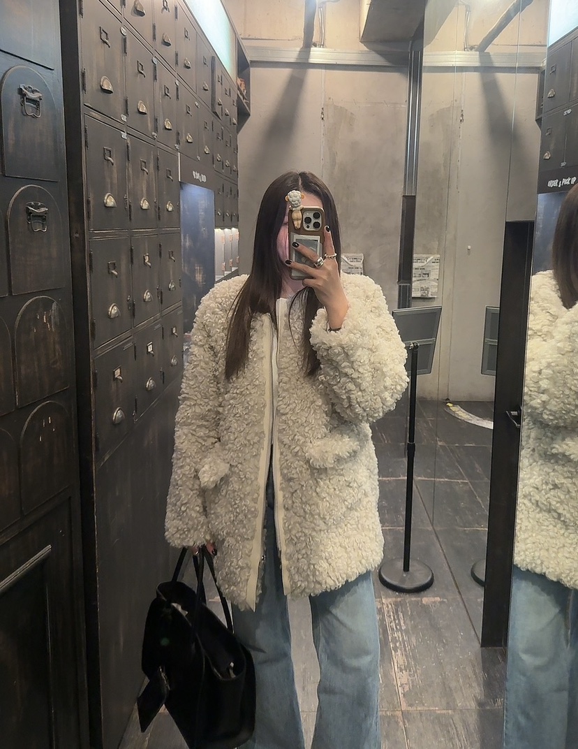 AMOOD東大門㊣代購女士新品熱賣職業人氣推薦時尚中長款大衣AMOOD中長款大衣